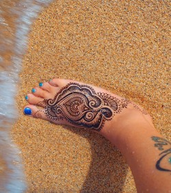 Jagua gel painted on