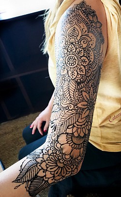 Henna style Jagua body art in Missoula